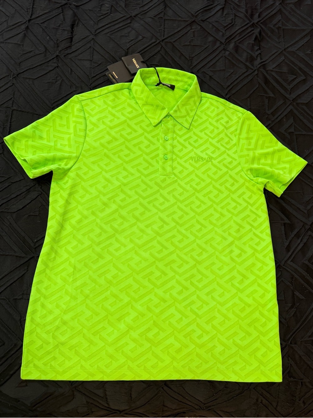 Versace Green Polo - Picture 2 of 6